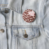 Giraffen-Druck-Herz Button (Beispiel)