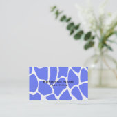 Giraffen-Druck-Muster im Cornflower-Blau Visitenkarte (Stehend Vorderseite)