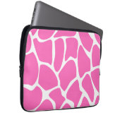 Giraffen-Druck-Muster im hellen Rosa Laptopschutzhülle (Vorne Rechts)