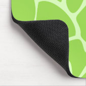 Giraffen-Druck-Muster im Limonen Grün Mousepad (Ecke)