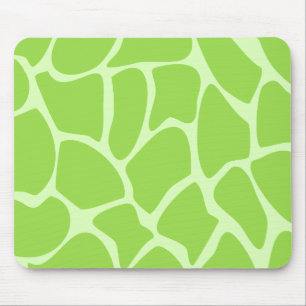 Giraffen-Druck-Muster im Limonen Grün Mousepad