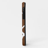 Giraffen-Druck-Muster in dunklem Brown Case-Mate iPhone Hülle (Hinten/Links)