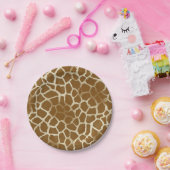 Giraffen-Druck-Papier-Teller Pappteller (Party)