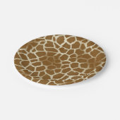 Giraffen-Druck-Papier-Teller Pappteller (Schrägansicht)