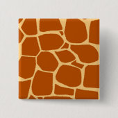 Giraffen-Druckmuster Button (Vorderseite)