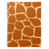 Giraffen-Druckmuster Notizblock (Vorderseite)