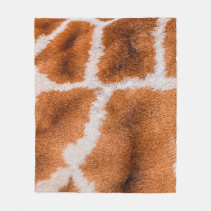 Giraffen-Drucktextur Fleecedecke