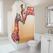 Giraffen Duschvorhang (Beispiel)