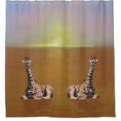 Giraffen Duschvorhang (Vorderseite)
