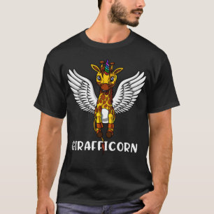 Giraffen-Einhorn-lustiges afrikanisches Tier T-Shirt