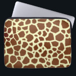 Giraffen-Elektronik-Tasche Laptopschutzhülle<br><div class="desc">Eine Elektroniktasche,  die einen Giraffendruckhintergrund kennzeichnet.</div>