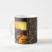 Giraffen-Familie 2 Kaffeetasse (Vorderseite Links)