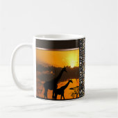 Giraffen-Familie 2 Kaffeetasse (Links)