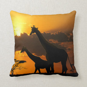 Giraffen-Familie 2 Kissen