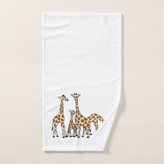 Giraffen-Familie in Brown und im beige Handtuch (Handtuch)