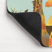 Giraffen-Familie Mousepad (Ecke)