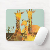 Giraffen-Familie Mousepad (Mit Mouse)