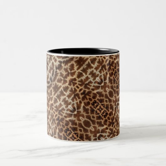 Giraffen-Fell-Tasse Zweifarbige Tasse (Mittel)