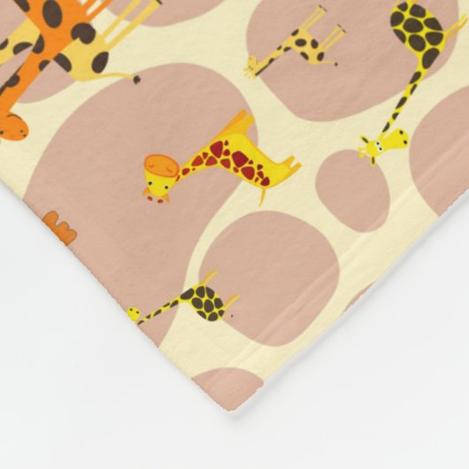 Giraffen Fleecedecke (Ecke)