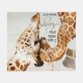 Giraffen-Fleecedecke Fleecedecke (Vorderseite (Horizontal))