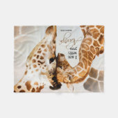 Giraffen-Fleecedecke Fleecedecke (Vorderseite (Horizontal))