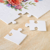 Giraffen-Flugzeug-Geburtstag Puzzle (Seite)