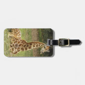 Giraffen-Foto Gepäckanhänger (Vorderseite horizontal)