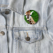 Giraffen-Foto-runder Knopf Button (Beispiel)