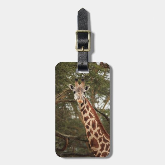 Giraffen-Gepäckanhänger Gepäckanhänger (Vorderseite vertikal)