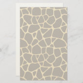 Giraffen-gepunkteter Hintergrund Briefpapier (Vorne/Hinten)