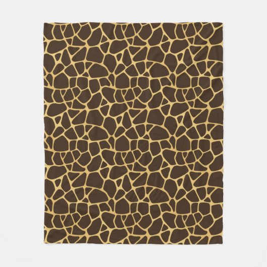 Giraffen-gepunkteter Hintergrund Fleecedecke (Vorderseite)
