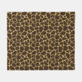 Giraffen-gepunkteter Hintergrund Fleecedecke (Vorderseite (Horizontal))
