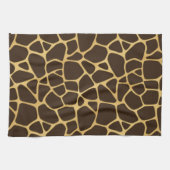 Giraffen-gepunkteter Hintergrund Geschirrtuch (Horizontal)