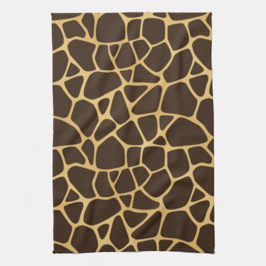 Giraffen-gepunkteter Hintergrund Geschirrtuch (Vertikal)