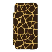 Giraffen-gepunkteter Hintergrund Incipio iPhone Geldbeutel-Hülle (Folio Vorderseite)