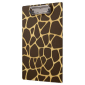 Giraffen-gepunkteter Hintergrund Klemmbrett (Links)