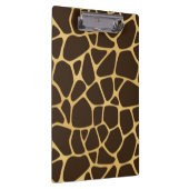 Giraffen-gepunkteter Hintergrund Klemmbrett (Rechts)