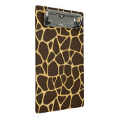 Giraffen-gepunkteter Hintergrund Mini Klemmbrett (Schrägansicht)