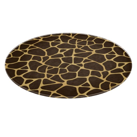 Giraffen-gepunkteter Hintergrund Schneidebrett (Ecke)