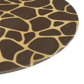 Giraffen-gepunkteter Hintergrund Schneidebrett (Ecke)