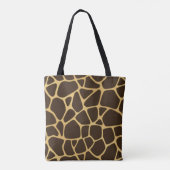 Giraffen-gepunkteter Hintergrund Tasche (Rückseite)