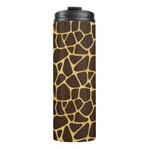 Giraffen-gepunkteter Hintergrund Thermosbecher
