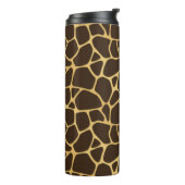 Giraffen-gepunkteter Hintergrund Thermosbecher (Nach links gedreht)