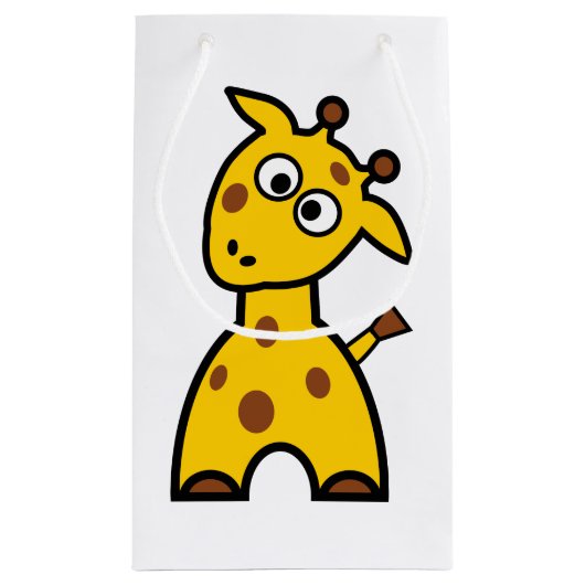 Giraffen-Geschenk-Tasche Kleine Geschenktüte (Rückseite)