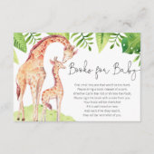 Giraffen geschlechtsneutrale Safari-Bücher für Kin Begleitkarte (Vorderseite)