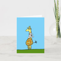 Giraffen-Glückwunschkarte zur Genesung