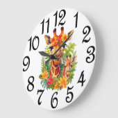 Giraffen große Uhr (Winkel)