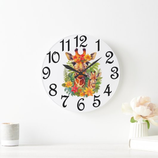 Giraffen große Uhr (Zuhause)