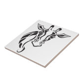 Giraffen-Haupttätowierungs-Kunst Fliese (Seite)