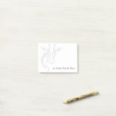 Giraffen-Haupttätowierungs-Kunst Post-it Klebezettel (Auf Schreibtisch)